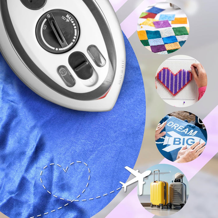 Duronic SI3 WE Fer à repasser à vapeur de voyage 400W Léger et compact 495g Idéal pour les déplacements Convient pour crafts et patchworks Accessoires inclus