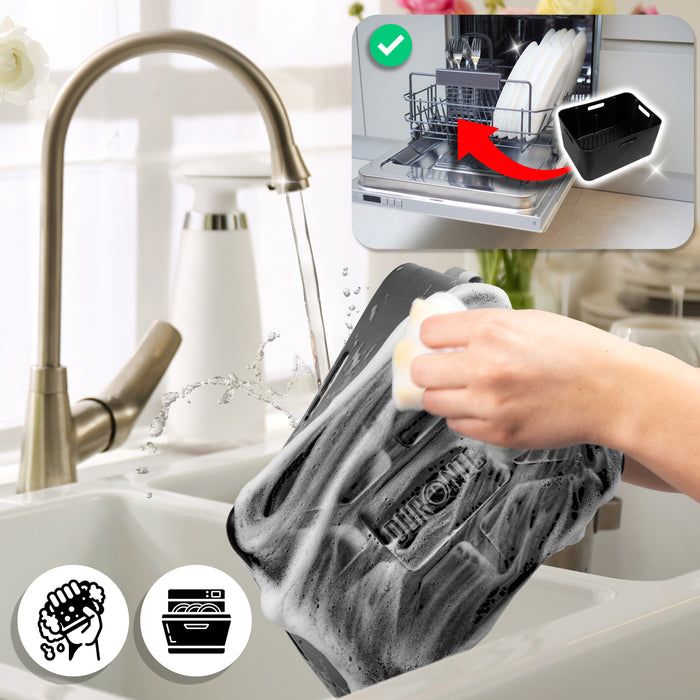 Duronic AFL1 Pack de 2 Moules en silicone Plats Réutilisables Accessoires pour Friteuse à air Air Fryer Inserts en silicone antiadhésifs compatibles avec Duronic AF34 AF24 ou autres airfryers