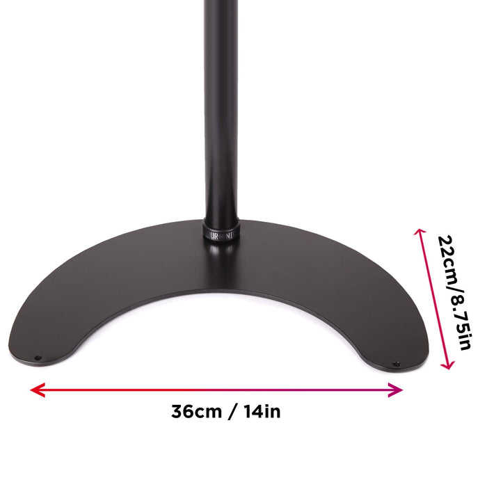 Duronic DM15D1 Support d'Ecran sur Socle pour Bureau – Hauteur Ajustable – Rotatif, Inclinable, Pivotable – Compatibilité VESA 75/100 – Acier – Socle Inclus