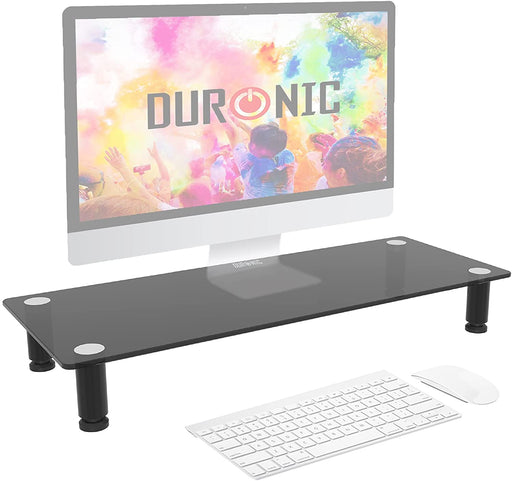 Duronic DM051 Réhausseur d'écran/Support en Verre pour écran d'ordinateur/Ordinateur Portable/écran TV (63 x 24 cm)