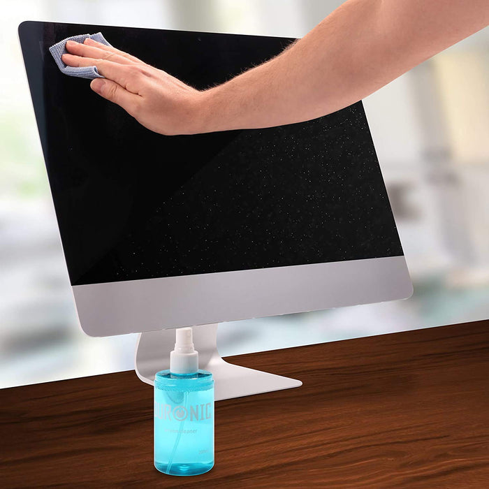 Duronic SCK102 Kit de Nettoyage pour écrans 400 ml Solution pour Nettoyer écran Smartphone Tablette Ordinateur Télévision LED LCD TFT Plasma OLED Lingette en Microfibres