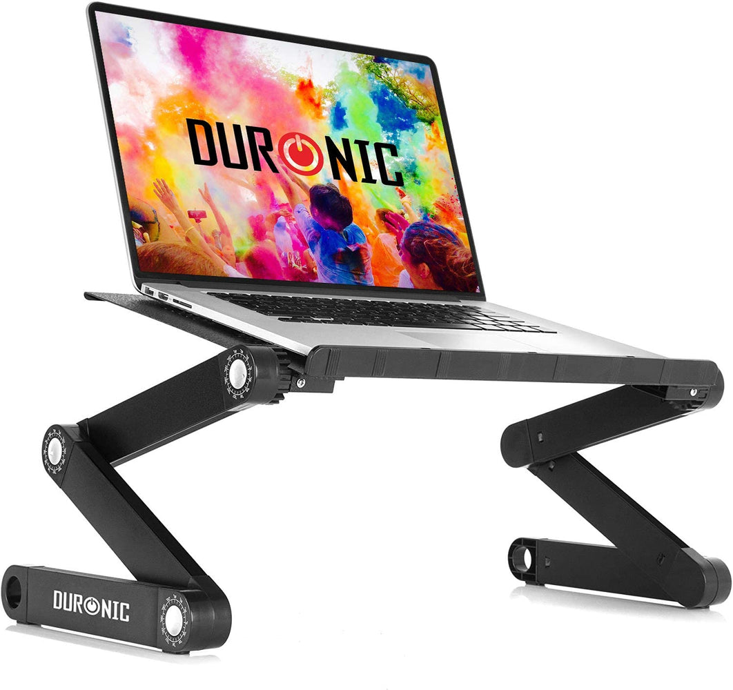 Duronic DML121 Support pour Ordinateur Portable Multifonction Pliable et réglable avec 6 articulations pour Tablette ou MacBook