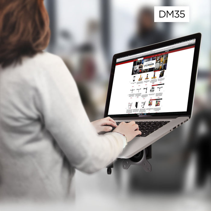 Duronic DML1 BK Support pour Ordinateur Portable Tablette Clavier d'ordinateur Compatible avec la Gamme DM35 VESA 75 100