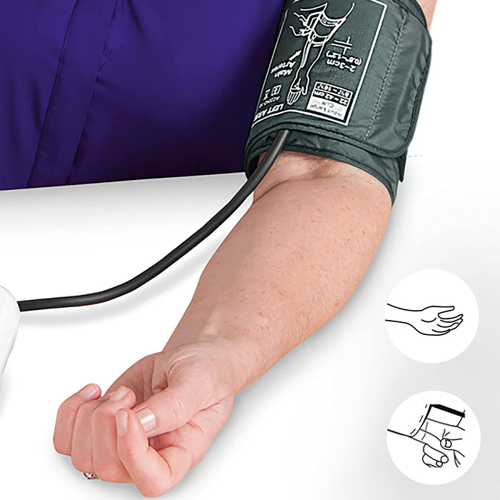 Duronic BPM450 Tensiomètre électronique pour bras - Brassard ajustable 22-42 cm - Mesure automatique de la tension artérielle - Certifié Médicalement