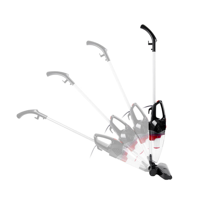 Duronic VC8 BK Aspirateur Balai et à Main sans Sac Classe A + tête suceuse/Flexible/Brosse - Se converti en Quelques Secondes !