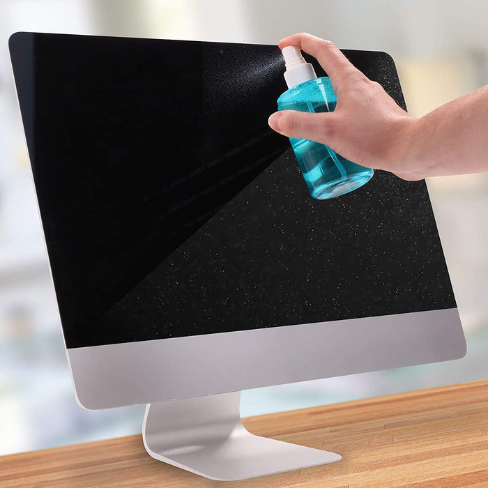 Duronic SCK102 Kit de Nettoyage pour écrans 400 ml Solution pour Nettoyer écran Smartphone Tablette Ordinateur Télévision LED LCD TFT Plasma OLED Lingette en Microfibres