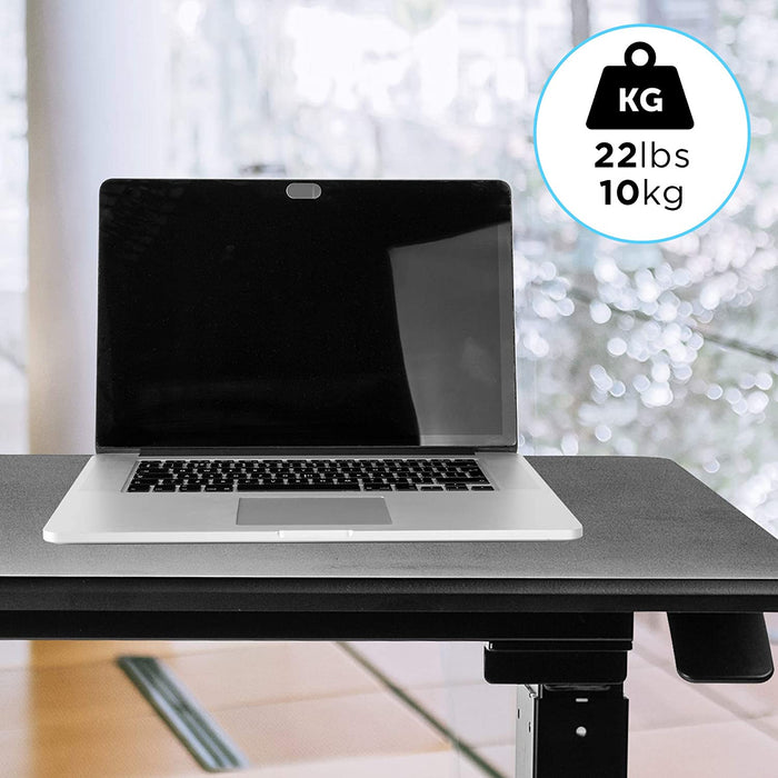 Duronic TM04F Table de Travail Assis-Debout Support Ergonomique Grande Surface 71 x 56 cm Hauteur ajustable de 66 à 106 cm 10 kg