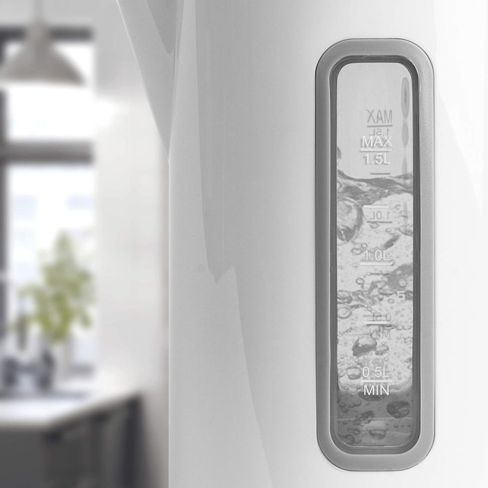 Duronic EK30 WE Bouilloire électrique 1,5L de 3000W Choix de la température 40° 60° 80° 100° Maintien au chaud Chauffe rapidement Thé café soluble chocolat chaud