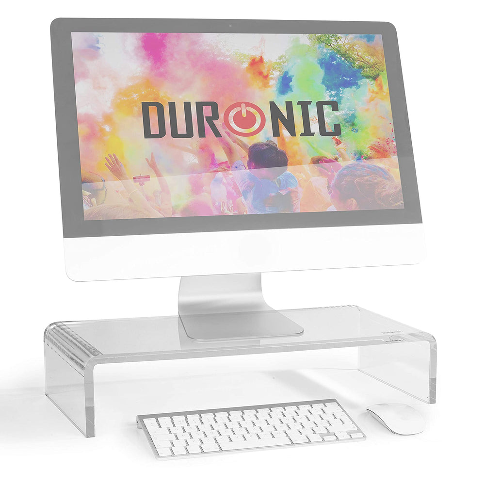 Duronic DM053 Rehausseur d'écran Support pour écran Ordinateur Portable Ecran TV 50 x 20 cm