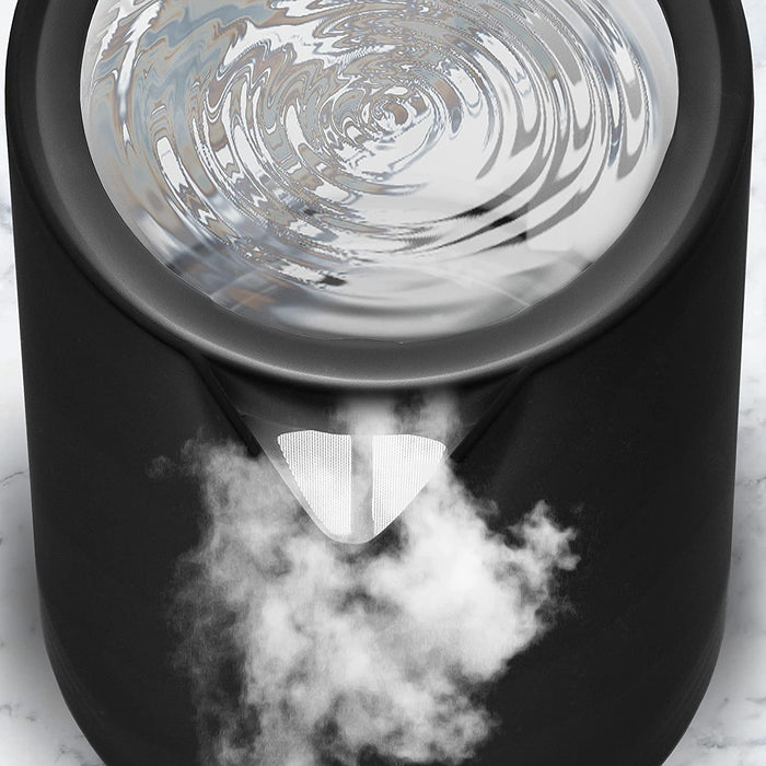 Duronic EK17 BK Bouilloire électrique de 2200W | Design moderne | 1,7 L | Chauffe rapidement | Noir | Base à 360° | Arrêt automatique | Couvercle rabattable