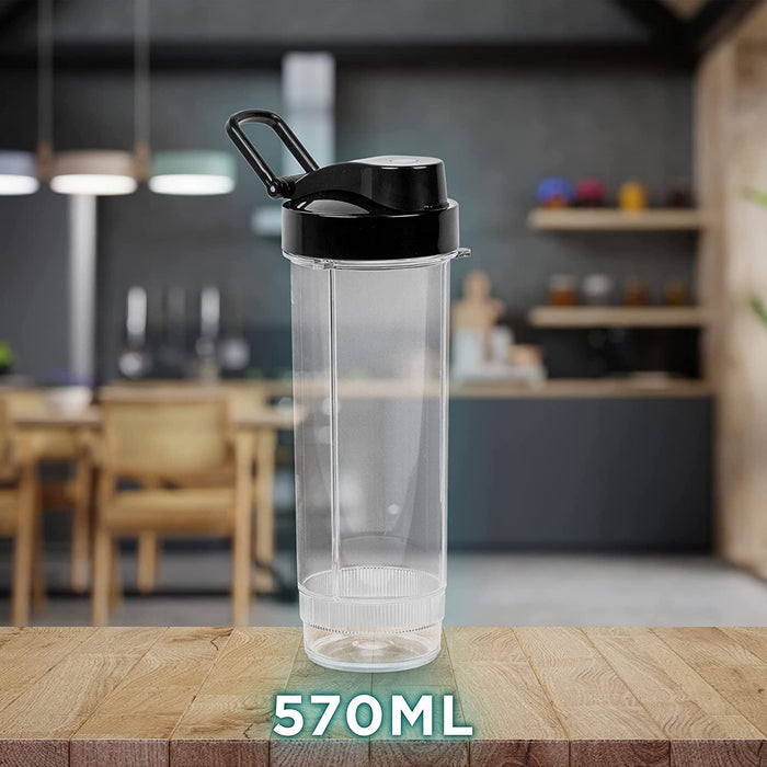 Duronic BL510 Mini Blender 500W | 570 ml | Sans BPA | Pour Smoothies Shakes protéinés Nourriture pour bébé Jus de fruits ou légumes Milkshakes Cocktails Sauces Purées