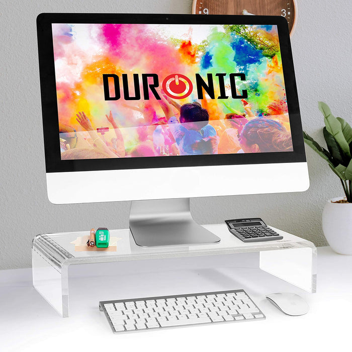 Duronic DM053 Rehausseur d'écran Support pour écran Ordinateur Portable Ecran TV 50 x 20 cm