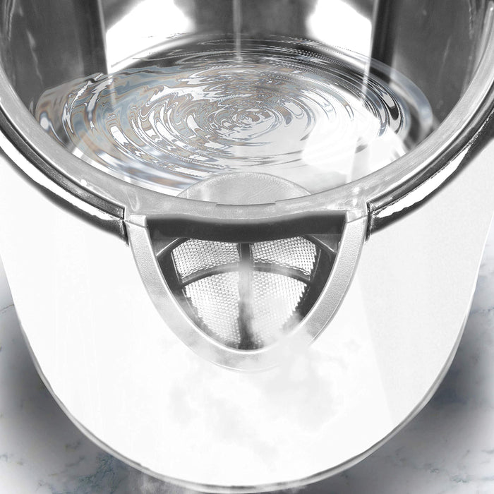 Duronic EK30 WE Bouilloire électrique 1,5L de 3000W Choix de la température 40° 60° 80° 100° Maintien au chaud Chauffe rapidement Thé café soluble chocolat chaud