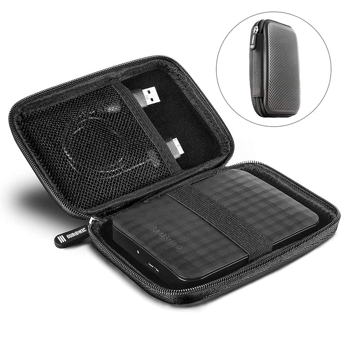 Duronic HDC2 GY Etui pour Disque Dur GPS Batterie Portable Liseuse 11 x 15 cm Housse de Protection semi rigide pour Disque Dur externe EVA Antichoc Léger et Compact