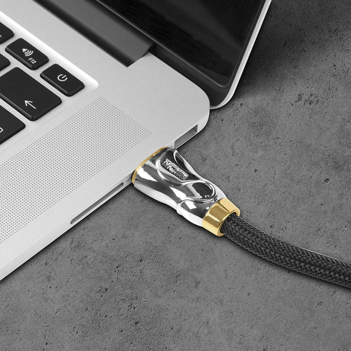 Duronic HDC04 / 1 m Câble HDMI dernière génération 2.0 | 1 mètre | Tête en métal et connecteurs en plaqué Or 24K | Permet la Transmission Rapide de Signal 3D 4K 2160p | Ethernet