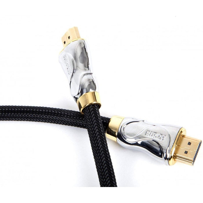 Duronic HDC04 / 3 m Câble HDMI dernière génération 2.0 | 3 mètres | Tête en métal et connecteurs en plaqué Or 24K | Permet la Transmission Rapide de Signal 3D 4K 2160p | Ethernet