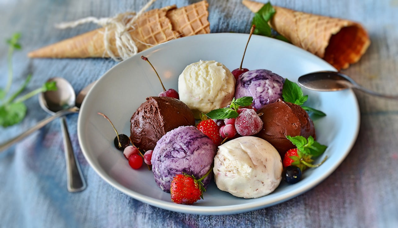 glace protéinée maison, recette glace whey, sorbetière