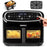 Duronic AF14 BK Friteuse à Air avec 1 grand tiroir de 10L inclus Airfryer avec 10 Programmes de Cuisson Préréglés Sans huile Gâteaux Poulet Rôtir Frites Déshydrater Réchauffer