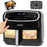 Duronic AF14 BK Friteuse à Air avec 1 grand tiroir de 10L inclus Air fryer avec 10 Programmes de Cuisson Préréglés Sans huile Gâteaux Poulet Rôtir Frites Déshydrater Réchauffer