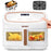 Duronic AF14 WG Friteuse à Air avec 1 grand tiroir de 10L inclus Air fryer avec 10 Programmes de Cuisson Préréglés Sans huile Gâteaux Poulet Rôtir Frites Déshydrater Réchauffer