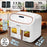 Duronic AF34 WE Set Friteuse à Air avec 1 grand tiroir de 10L et 2 petits tiroirs de 5L inclus 10 Programmes de Cuisson Préréglés Sans huile Fonctions Sync Cook Sync Finish