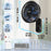 Duronic FN12 BK Ventilateur mural 50W Aérateur de 12 pouces 3 vitesses Minuterie Oscillation à 60° Télécommande incluse avec 5 mètres de portée Volume sonore 50,4 dB Montage facile