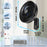 Duronic FN42 BK Ventilateur mural 50W Aérateur de 16 pouces 3 vitesses Minuterie Oscillation à 60° Télécommande incluse avec 5 mètres de portée Volume sonore 52,8 dB Montage facile