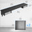 Duronic DD2 BK Planche de 120 cm avec 2 Tiroirs pour Bureau | Compatible avec Plateaux TT120 TT140 TT160 de Duronic | Structure réglable en Hauteur Vendue séparément TM51 ou TM61 | Noir | MDF