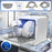 Duronic DW5 WE Lave-vaisselle de table 950W lave vaisselle posable portable compact gain de place pour petite cuisine 7 programmes de lavage séchage efficace pratique