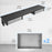 Duronic DD3 BK Planche de 120 cm avec 2 Tiroirs pour Bureau | Compatible avec Plateaux TT120 TT140 TT160 de Duronic | Structure réglable en Hauteur Vendue séparément TM51 ou TM61 | Noir | MDF