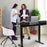 Duronic DD1 BK Plateau avec 2 Tiroirs pour Bureau Assis Debout de 120 cm Compatible avec la plupart des Structures Assis Debout Idéal pour Poste de travail à domicile ou bureau