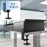 Duronic DD2 BK Planche de 120 cm avec 2 Tiroirs pour Bureau | Compatible avec Plateaux TT120 TT140 TT160 de Duronic | Structure réglable en Hauteur Vendue séparément TM51 ou TM61 | Noir | MDF