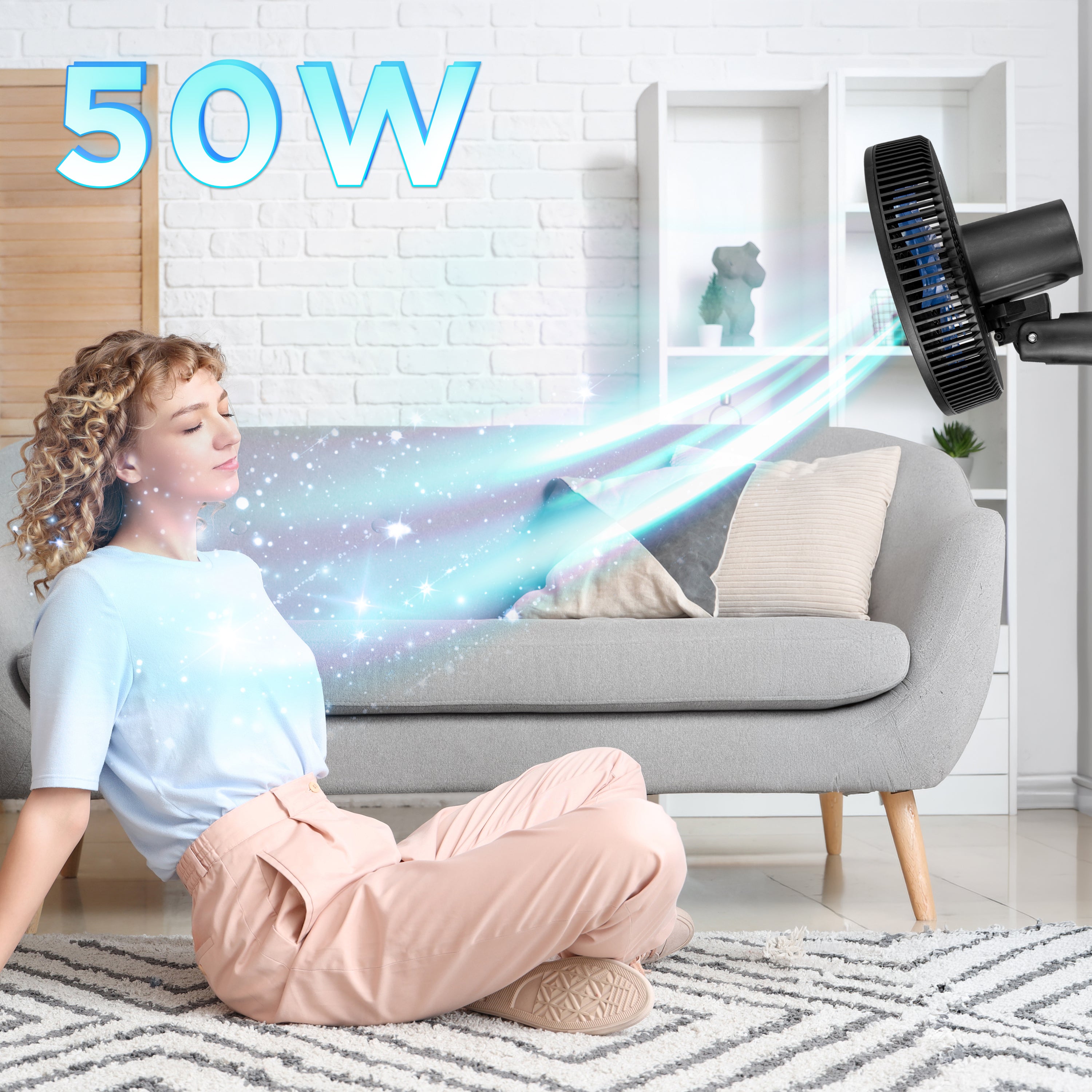 Duronic FN12 BK Ventilateur mural 50W Aérateur de 12 pouces 3 vitesses Minuterie Oscillation à 60° Télécommande incluse avec 5 mètres de portée Volume sonore 50,4 dB Montage facile