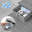 Duronic DD2 GY Planche de 120 cm avec 2 Tiroirs pour Bureau | Compatible avec Plateaux TT120 TT140 TT160 de Duronic | Structure réglable en Hauteur Vendue séparément TM51 ou TM61 | Gris | MDF