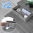 Duronic DD3 GY Planche de 120 cm avec 2 Tiroirs pour Bureau | Compatible avec Plateaux TT120 TT140 TT160 de Duronic | Structure réglable en Hauteur Vendue séparément TM51 ou TM61 | Gris | MDF