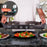 Duronic HP2 BK Plaque de cuisson chauffante électrique avec double foyer en fonte de 20 et 15 cm| 2500W | Compacte et mobile | Poignées ergonomiques | Thermostat | Camping, Camping-car, caravane