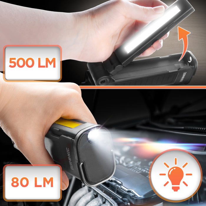 Duronic CT51 Outil d’urgence pour voiture van camion Outil d’évacuation multifonctions Coupe ceinture de sécurité Marteau brise vitre Alarme SOS Lampe torche magnétique Charge USB-C ou solaire