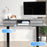 Duronic DD3 GY Planche de 120 cm avec 2 Tiroirs pour Bureau | Compatible avec Plateaux TT120 TT140 TT160 de Duronic | Structure réglable en Hauteur Vendue séparément TM51 ou TM61 | Gris | MDF