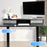 Duronic DD3 BK Planche de 120 cm avec 2 Tiroirs pour Bureau | Compatible avec Plateaux TT120 TT140 TT160 de Duronic | Structure réglable en Hauteur Vendue séparément TM51 ou TM61 | Noir | MDF