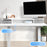 Duronic DD2 WE Planche de 120 cm avec 2 Tiroirs pour Bureau | Compatible avec Plateaux TT120 TT140 TT160 de Duronic | Structure réglable en Hauteur Vendue séparément TM51 ou TM61 | Blanc | MDF
