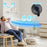 Duronic FN42 BK Ventilateur mural 50W Aérateur de 16 pouces 3 vitesses Minuterie Oscillation à 60° Télécommande incluse avec 5 mètres de portée Volume sonore 52,8 dB Montage facile