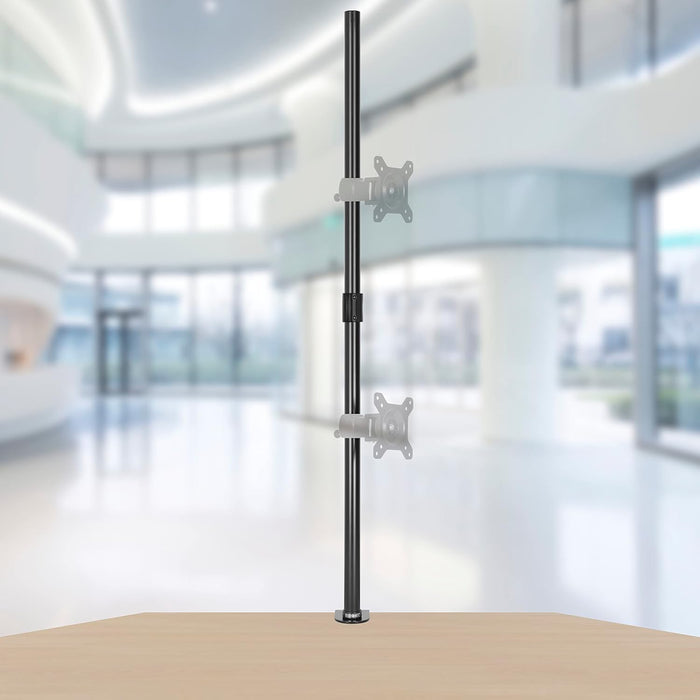 Duronic DMT100 POLE Potence 100 cm pour Supports d'Ecrans de Duronic | Compatible avec toutes les Gammes de Supports Duronic | Pince standard incluse pour un Bureau de 0.5 à 6.8 cm d'épaisseur