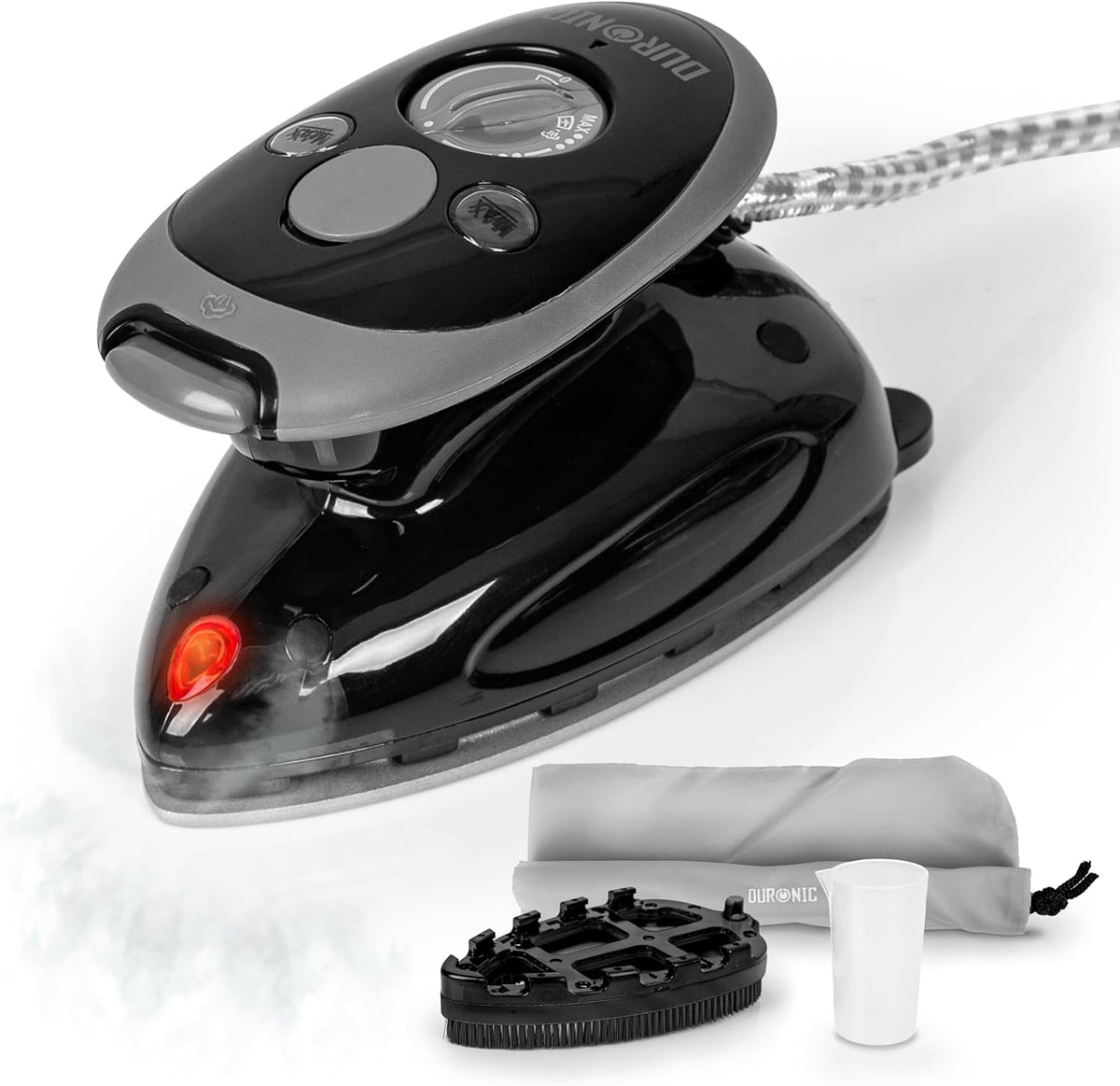 Fer à Repasser De Voyage Duronic SI2 375W - Compact Et Léger Avec Semelle Anti-Adhésive