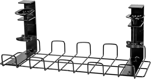 Duronic CMH2 Support de Gestion des Câbles à placer sous un Bureau Tiroir pour rangement et organisation des câbles et fils pour Installation Bureautique