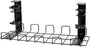 Duronic CMH2 Support de Gestion des Câbles à placer sous un Bureau Tiroir pour rangement et organisation des câbles et fils pour Installation Bureautique