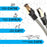 Duronic Câble Ethernet CAT8 GY 10M 2Ghz 2000MHz Vitesse 40Gbps S/FTP Câbles réseaux LAN internet network RJ45 blindés Haute Bande passante et transmission des données rapides Connecteurs or