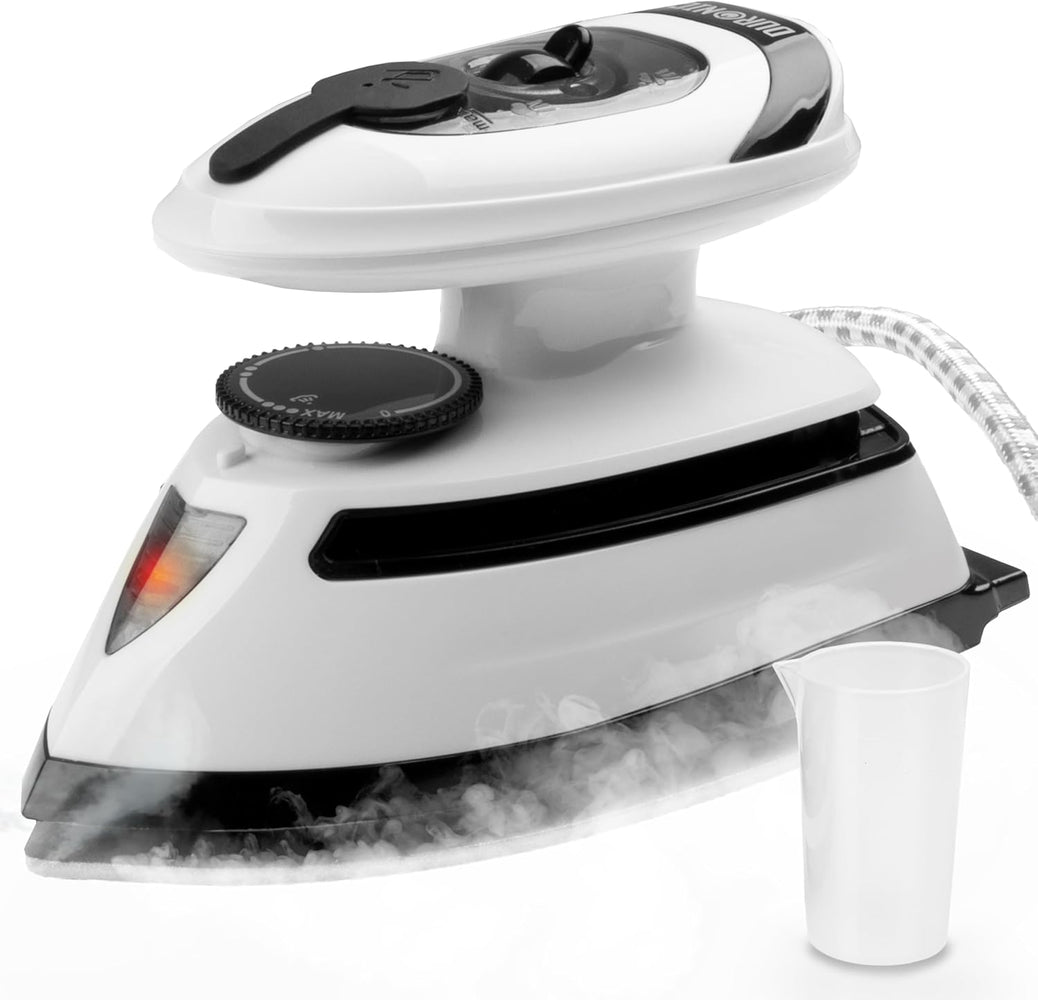 Mini Fer à Vapeur Portable Voyage - Pliant 15 Secondes Chauffage - 220V EU Bleu/Blanc