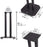 Duronic SPS1022 /40 Paire de Pieds d'Enceintes - 40 cm de Hauteur - Lestable avec du Sable - Cônes pour réduire Vibrations - Compatibilité Universelle Haut-parleurs Hi-FI/Stéréo/Home Cinema 5.1