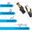 Duronic Câble Ethernet CAT8 WE 15M 2Ghz 2000MHz Vitesse 40Gbps S/FTP Câbles réseaux LAN internet network RJ45 blindés Haute Bande passante et transmission des données rapides Connecteurs or