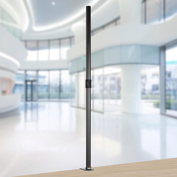 Duronic DMT100 POLE Potence 100 cm pour Supports d'Ecrans de Duronic | Compatible avec toutes les Gammes de Supports Duronic | Pince standard incluse pour un Bureau de 0.5 à 6.8 cm d'épaisseur